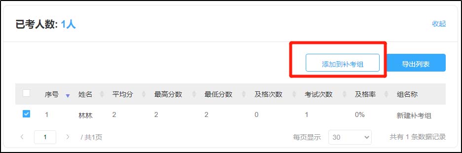 補(bǔ)考組
